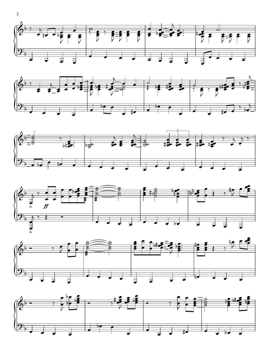 Blue Christmas Blue Christmas Piano Solo scores gallery preview page 2