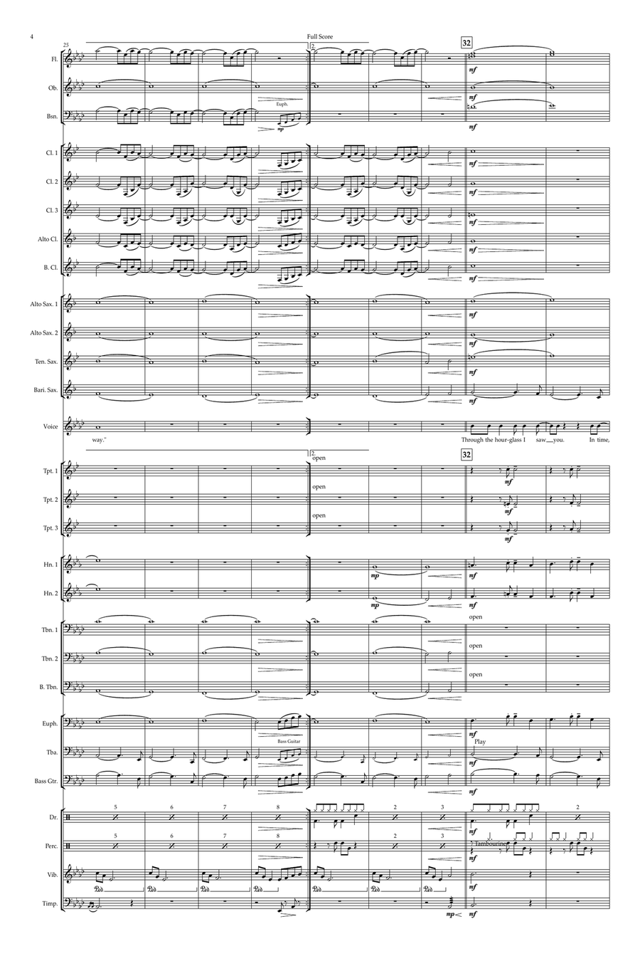 Take My Breath Away (Love Theme) Concert Band scores gallery preview page 4