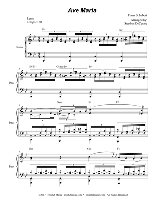 Ave Maria (Piano Solo)