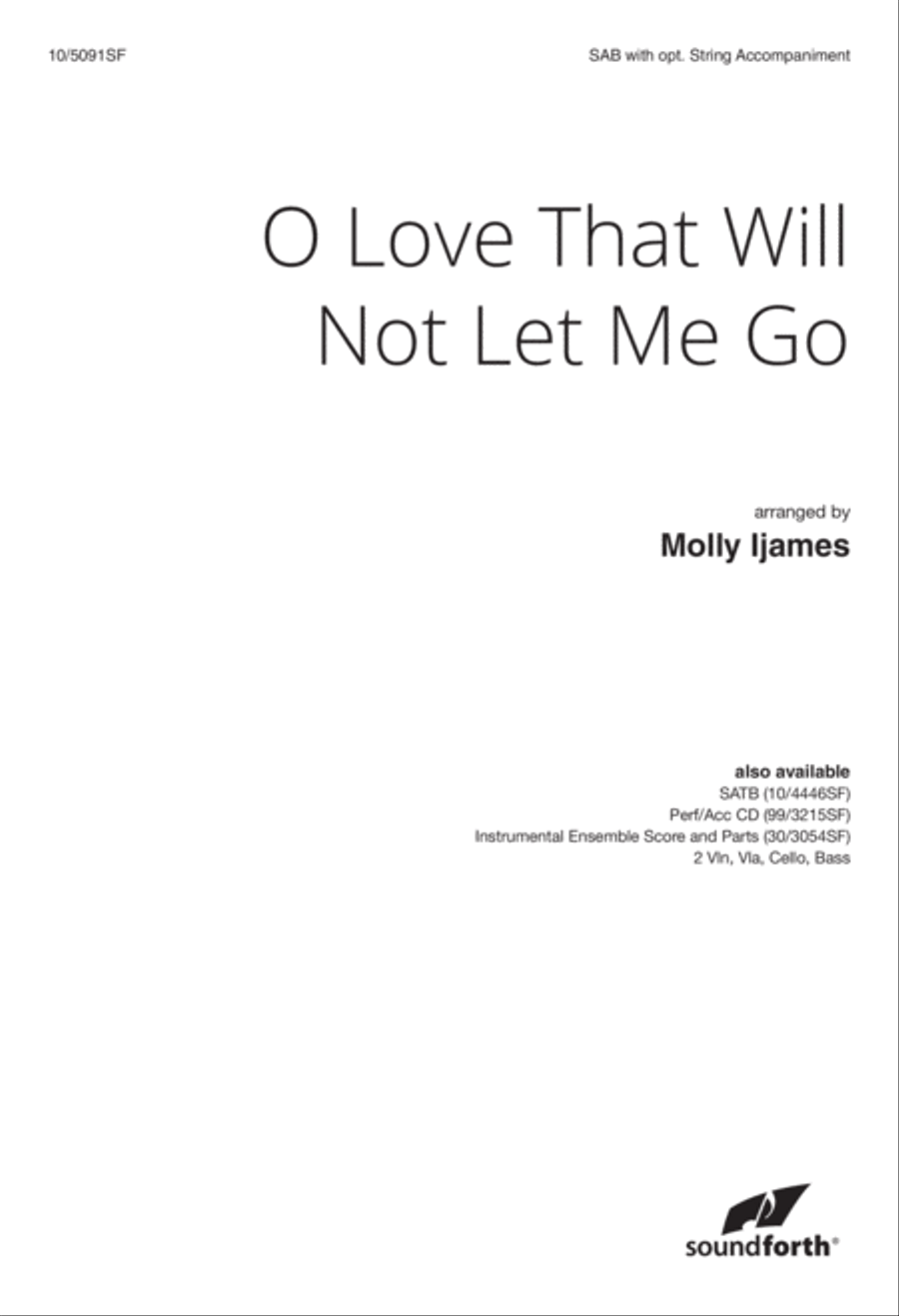 O Love That Will Not Let Me Go 3-Part scores gallery preview page 1