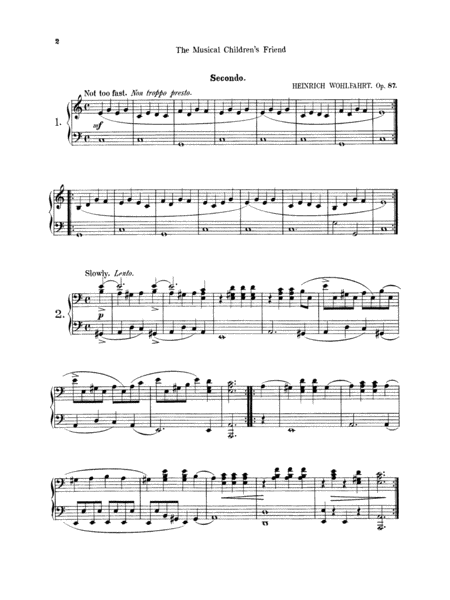 Wohlfahrt: Easy Four Hand Pieces for Children, Op. 87