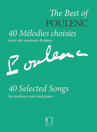 Book cover for The Best of Poulenc – 40 Selected Songs