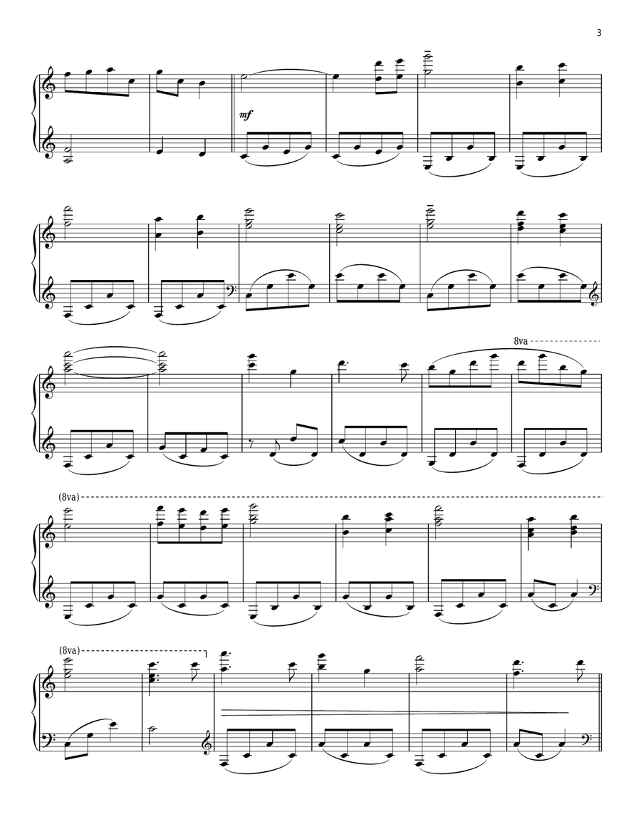 The Park On Piano (from Finding Neverland) Piano Solo scores gallery preview page 3