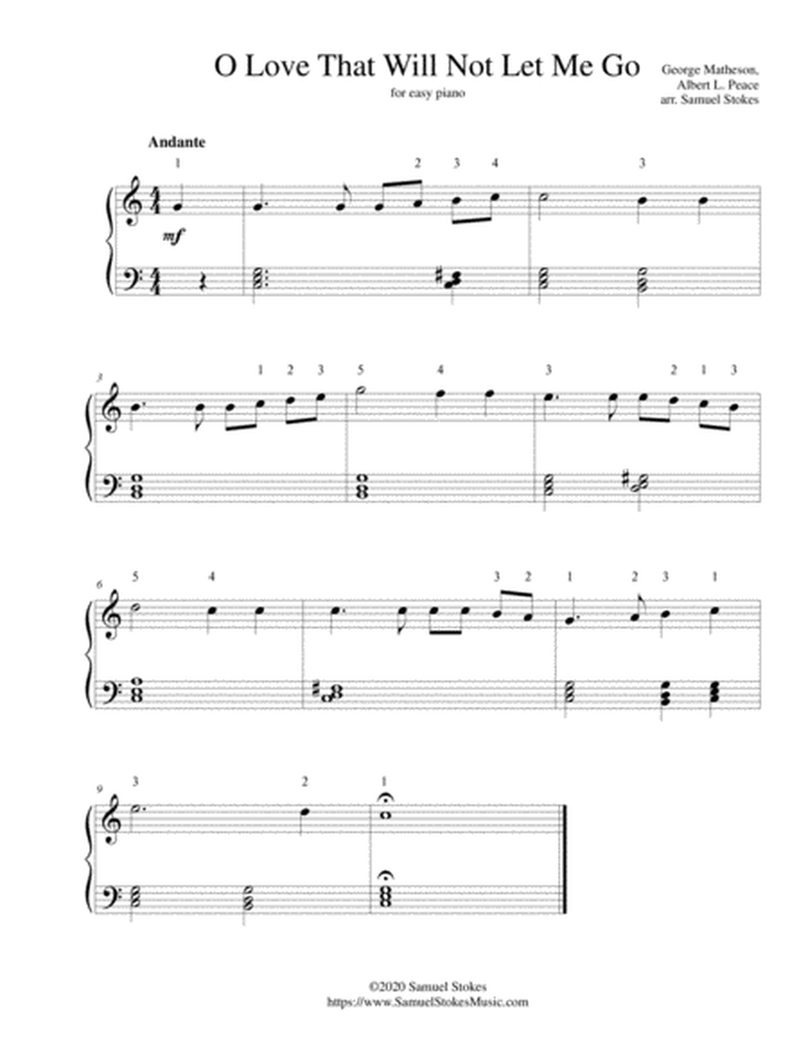 O Love That Will Not Let Me Go - for easy piano image number null
