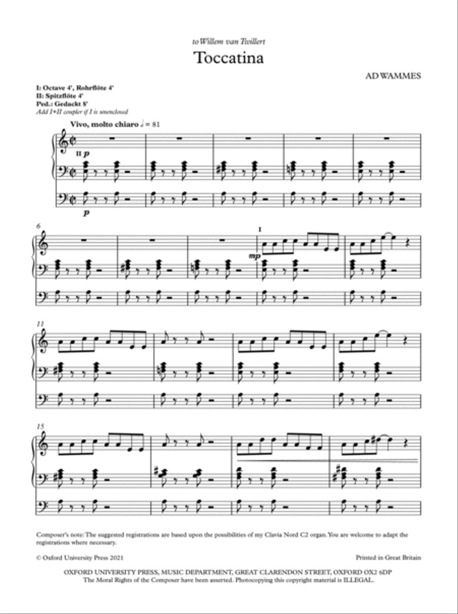 Toccatina Organ scores gallery preview page 2