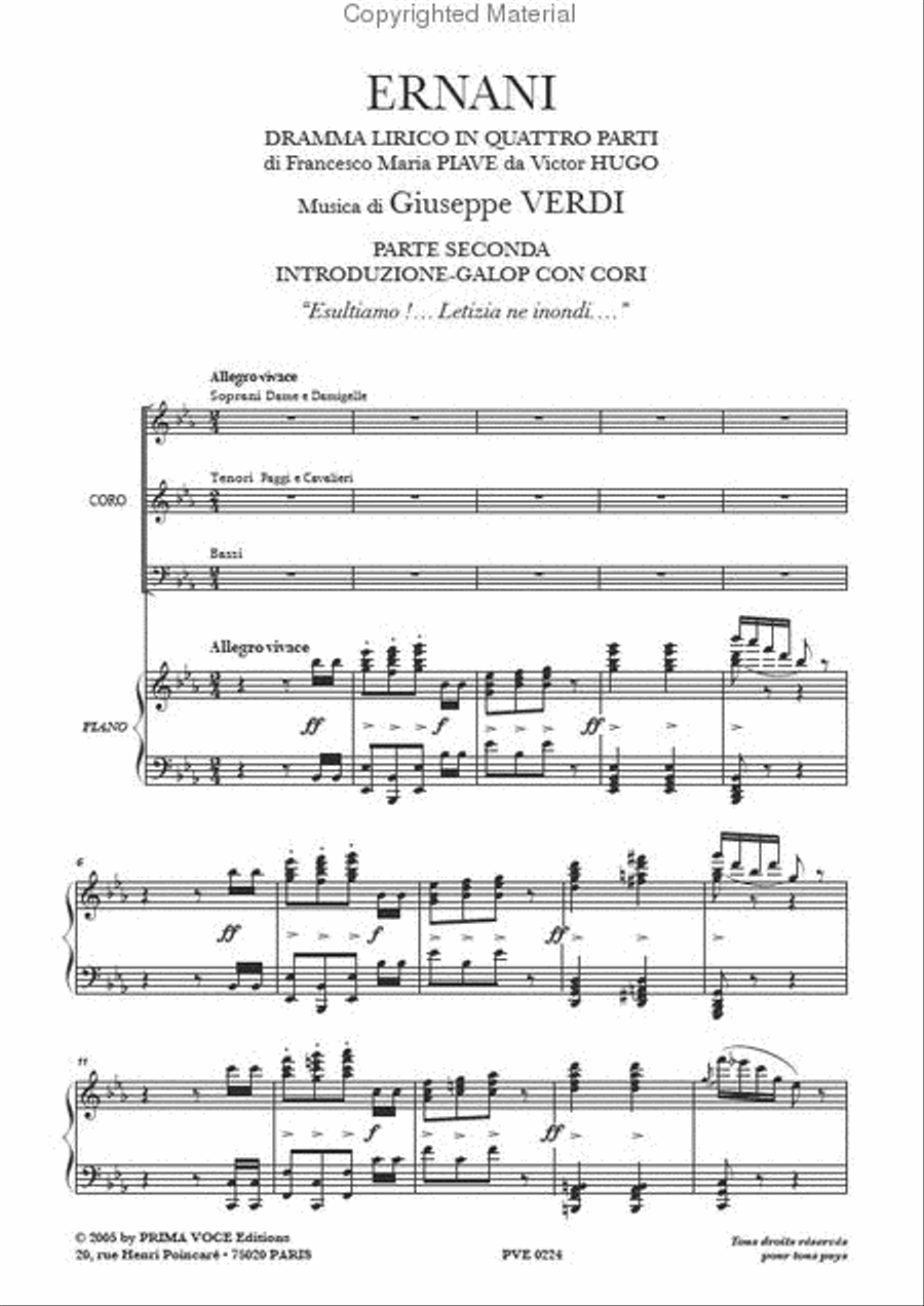 Esultiamo!... Letizia ne inondi... from Ernani Mixed Choir scores gallery preview page 2