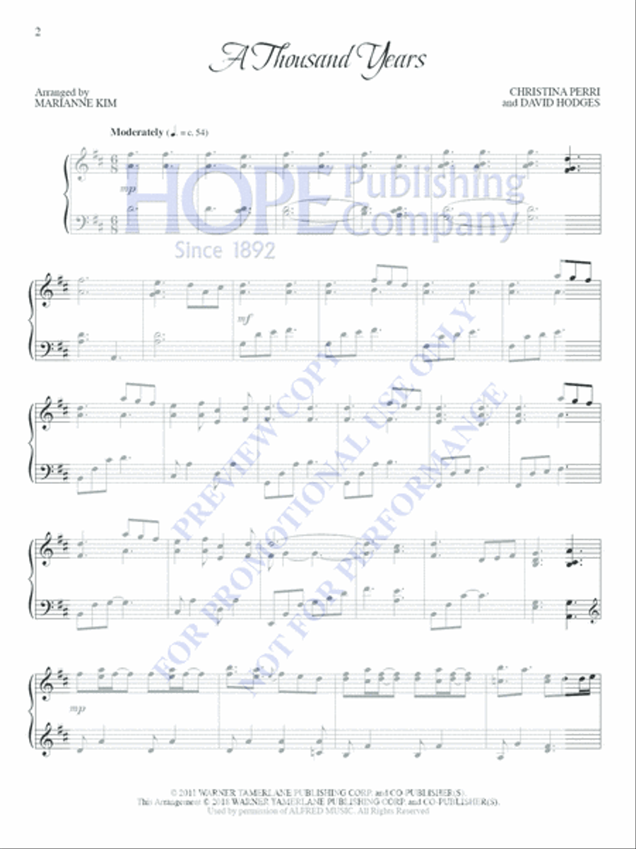 The Wedding Pianist The Wedding Pianist Piano Solo scores gallery preview page 8