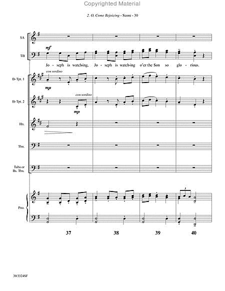 Christmas Joy! - Brass and Percussion Score and Parts image number null