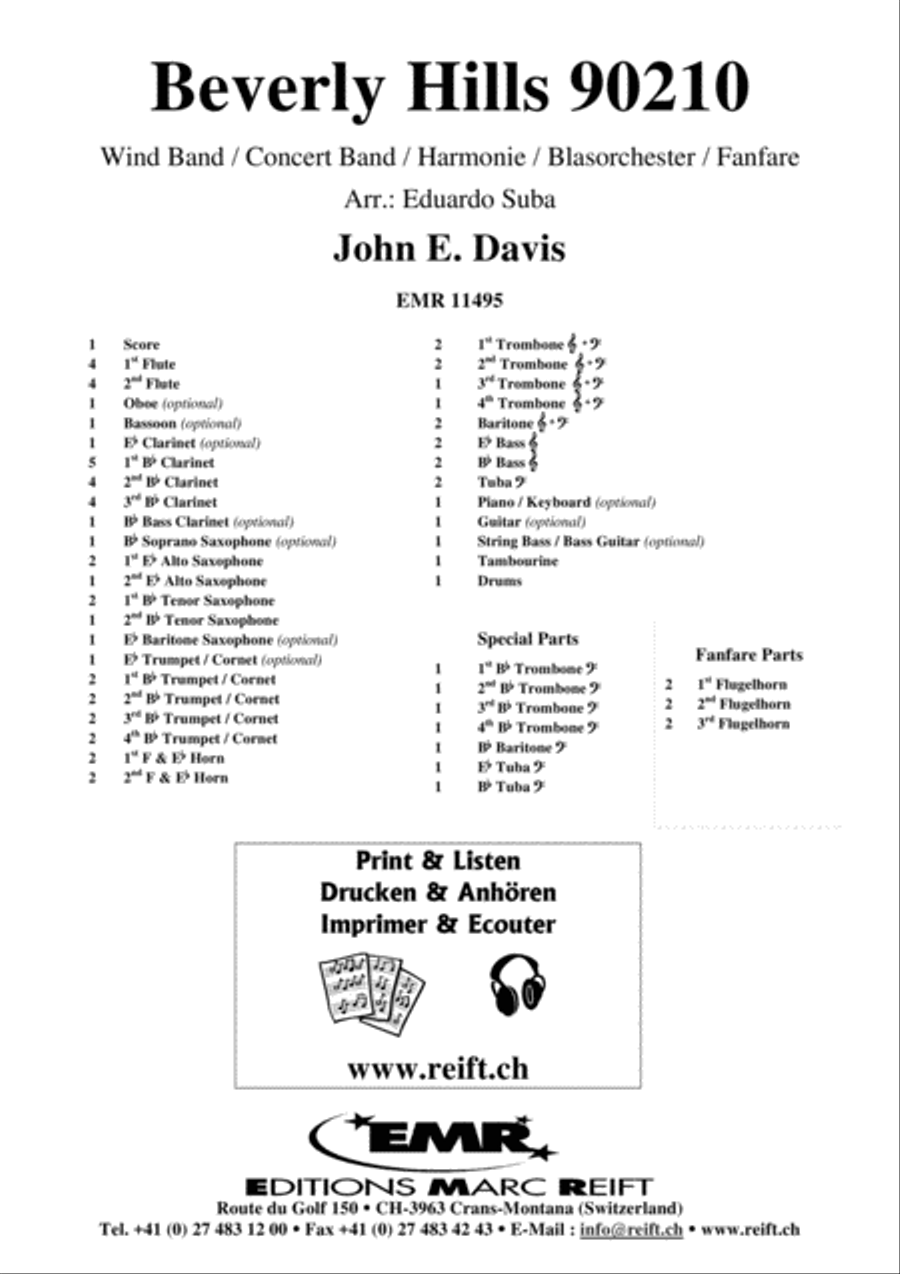 Beverly Hills 90210 Concert Band scores gallery preview page 2