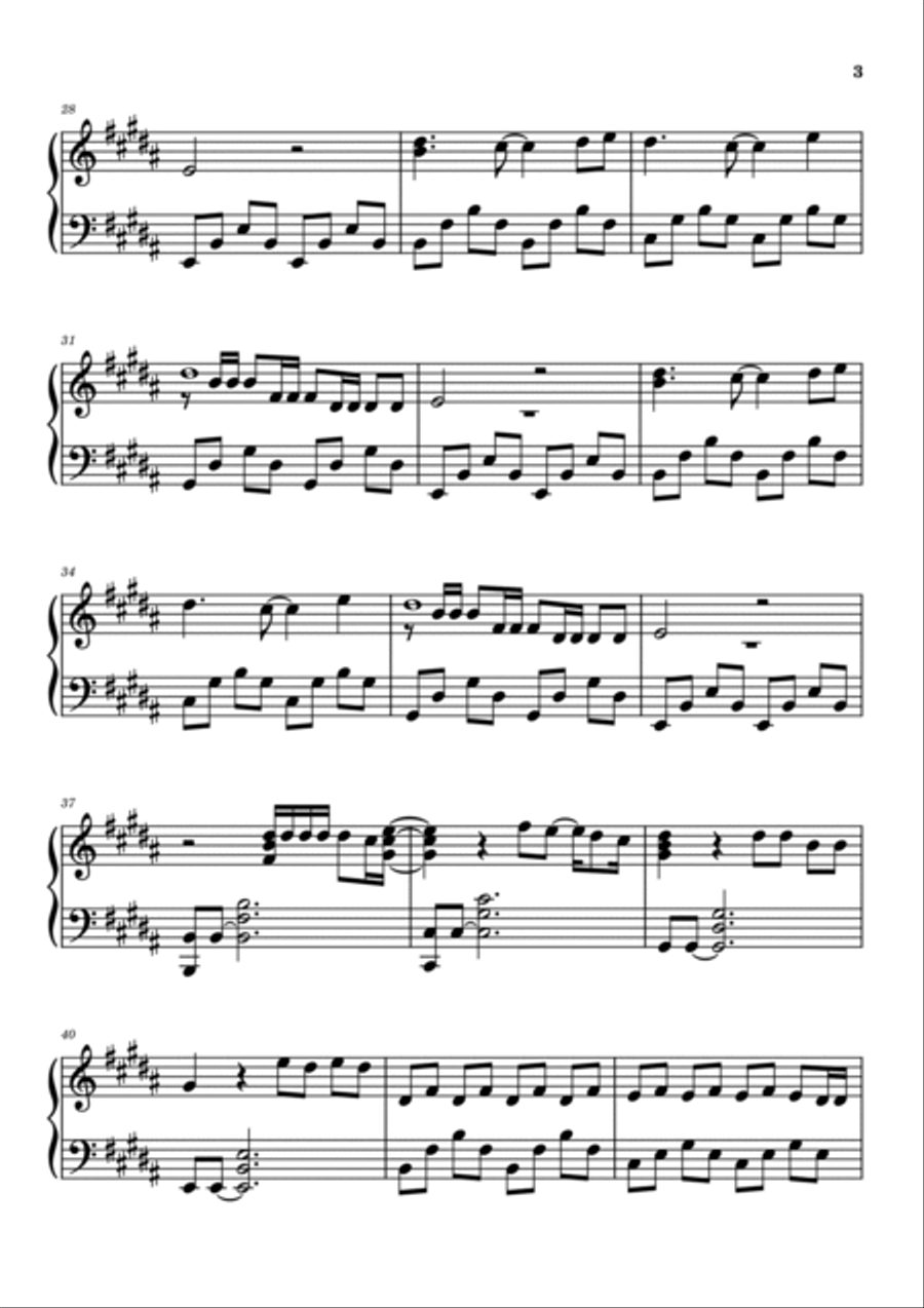 Gimme Love Gimme Love Piano Solo scores gallery preview page 3