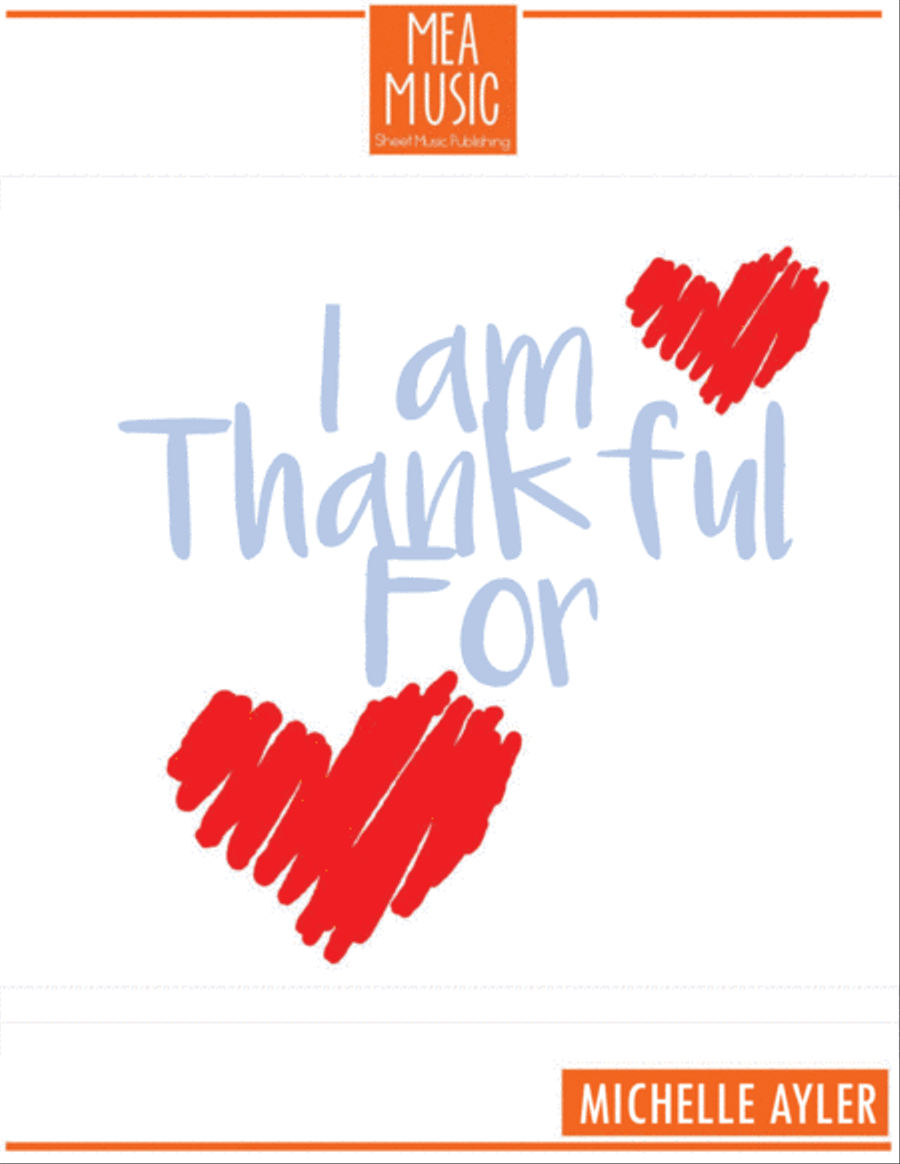 I Am Thankful For Easy Piano scores gallery preview page 1