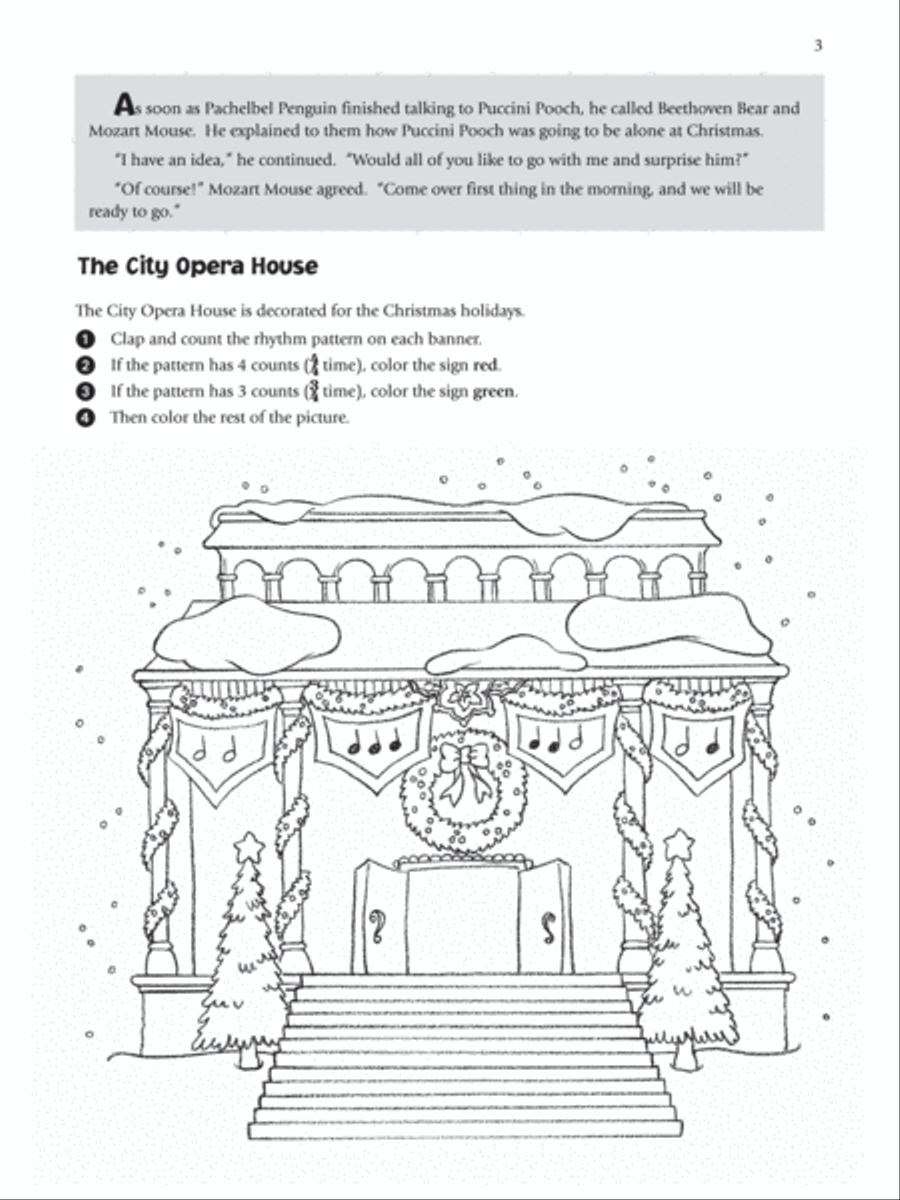 Music for Little Mozarts Christmas Fun, Book 4 Piano Method scores gallery preview page 3
