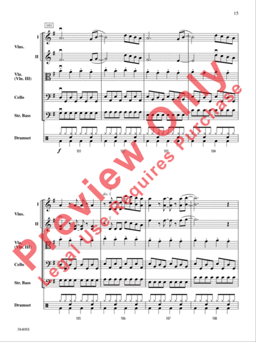 Firework String Orchestra scores gallery preview page 16