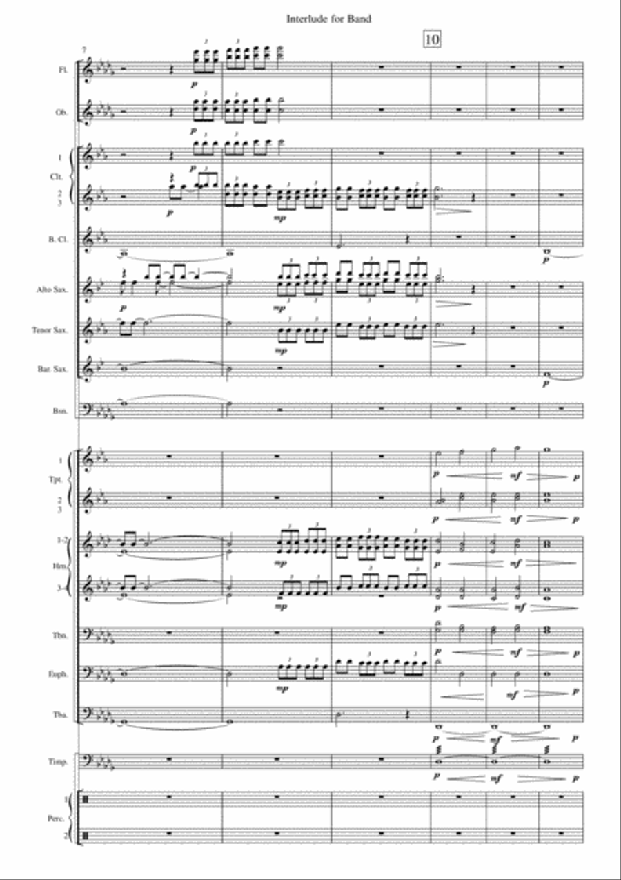 Interlude for Band Interlude for Band Concert Band scores gallery preview page 4