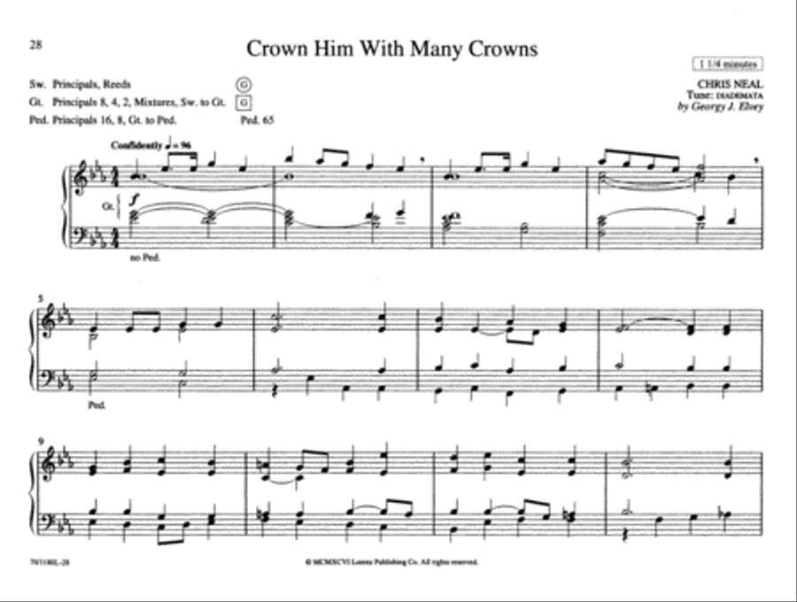 Pull Out All the Stops! for Easter Organ Solo scores gallery preview page 12