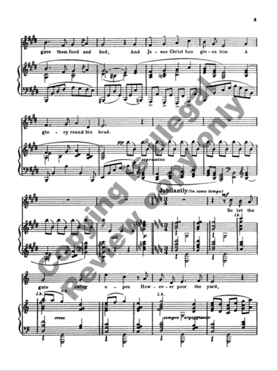 Christmas Eve Medium Voice scores gallery preview page 4