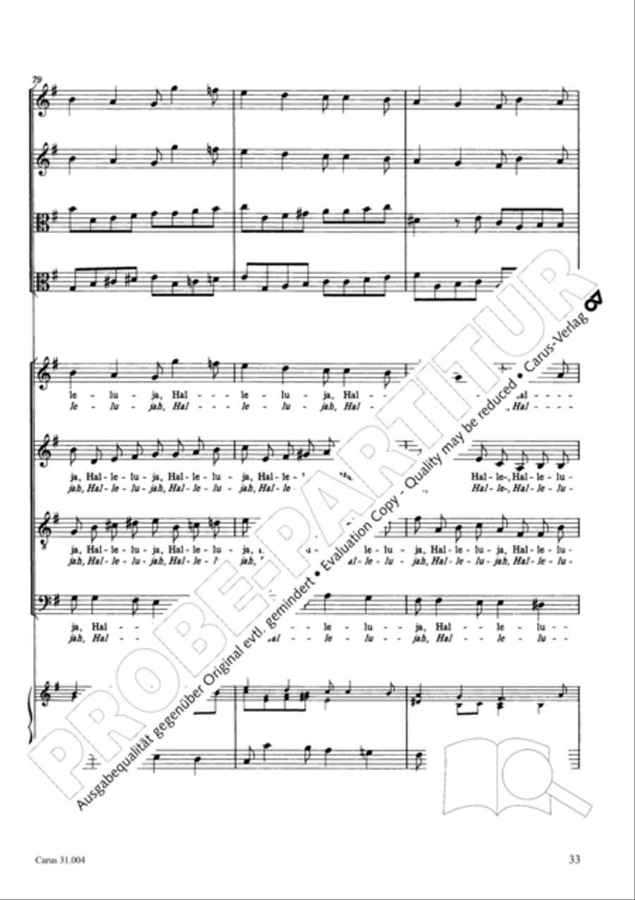 Christ lay in death's cold prison (Christ lag in Todesbanden) 4-Part scores gallery preview page 34