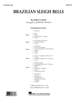 Brazilian Sleigh Bells - Conductor Score (Full Score)