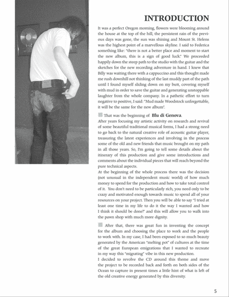 Beppe Gambetta Blu di Genova - Guitar Transcriptions Acoustic Guitar scores gallery preview page 6
