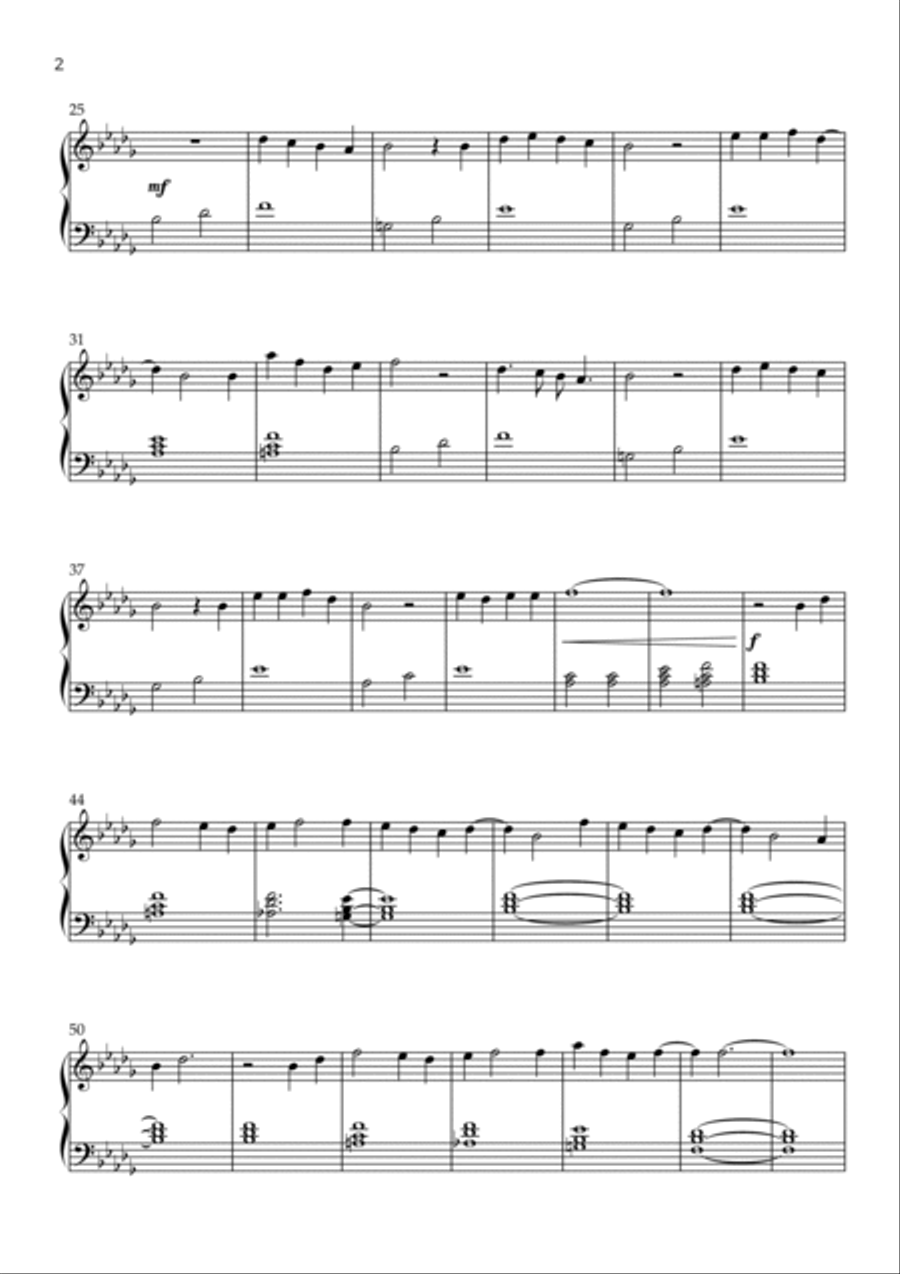 Toss A Coin To Your Witcher Easy Piano scores gallery preview page 2