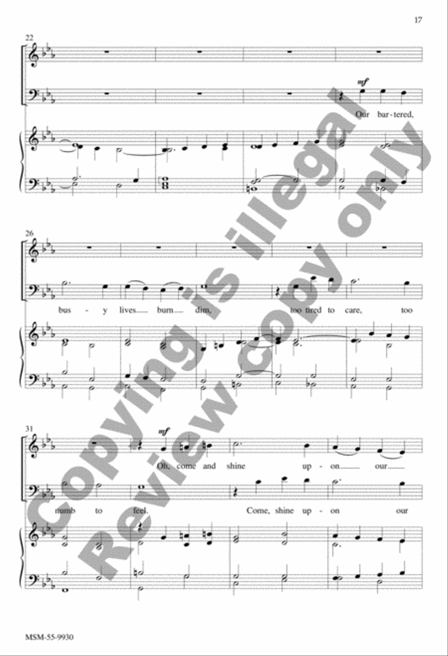 O Lord of Light: Nine Two-Part Mixed Anthems for the Church Year 2-Part scores gallery preview page 8