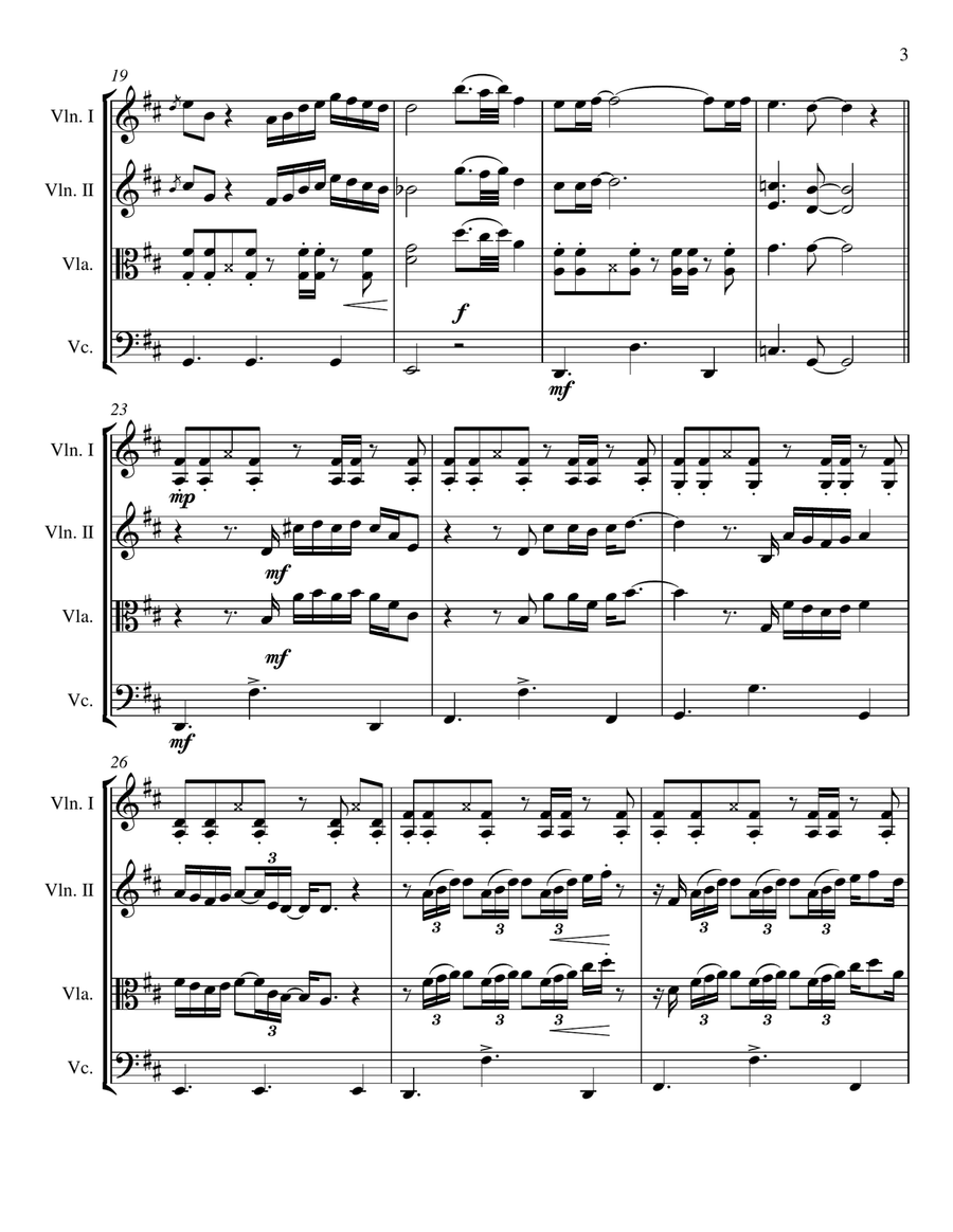 Speechless Speechless String Quartet scores gallery preview page 3