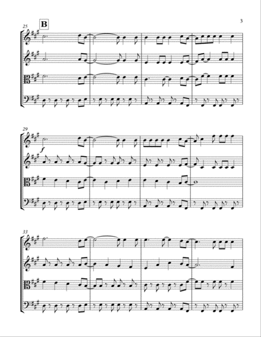 Viva La Vida String Quartet scores gallery preview page 3