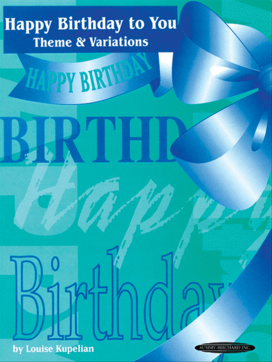 Happy Birthday to You Theme & Variations Piano Solo scores gallery preview page 1