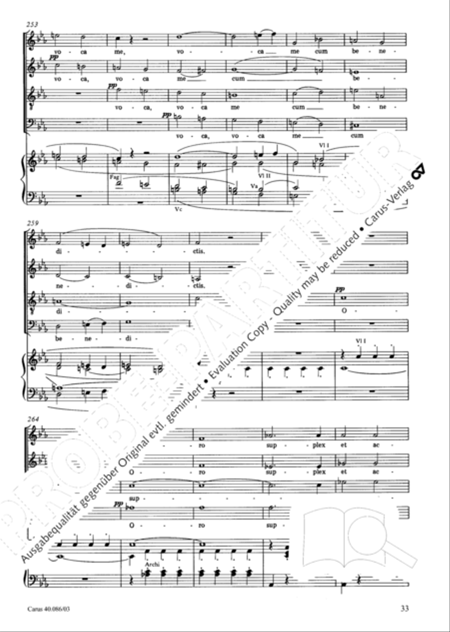 Requiem in C minor 4-Part scores gallery preview page 34