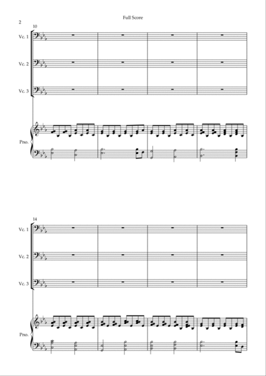 You Raise Me Up You Raise Me Up Piano Quartet scores gallery preview page 2
