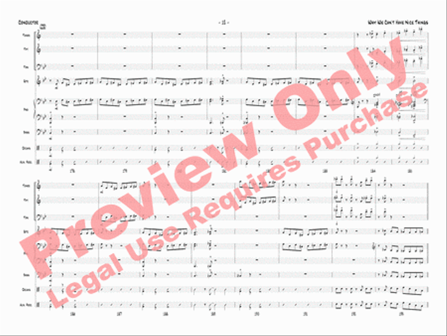 Why We Can't Have Nice Things Jazz Ensemble scores gallery preview page 15