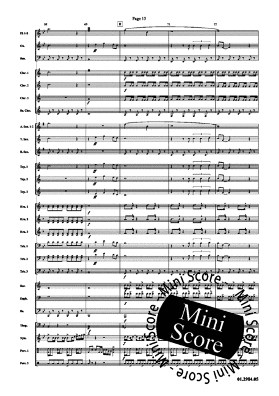 Rood Rood Concert Band scores gallery preview page 19