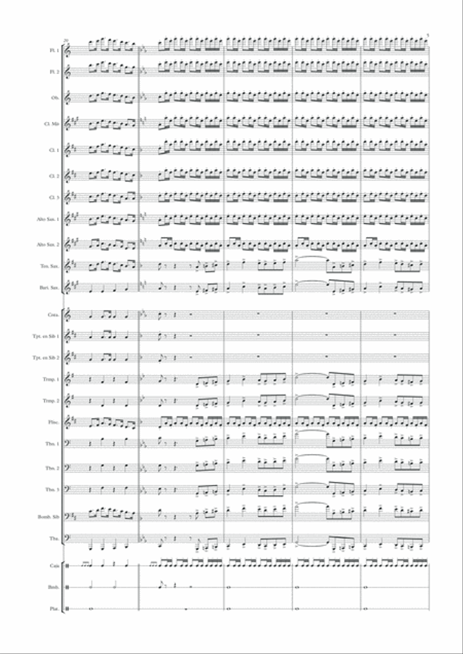 Reina de la Calzá Concert Band scores gallery preview page 5