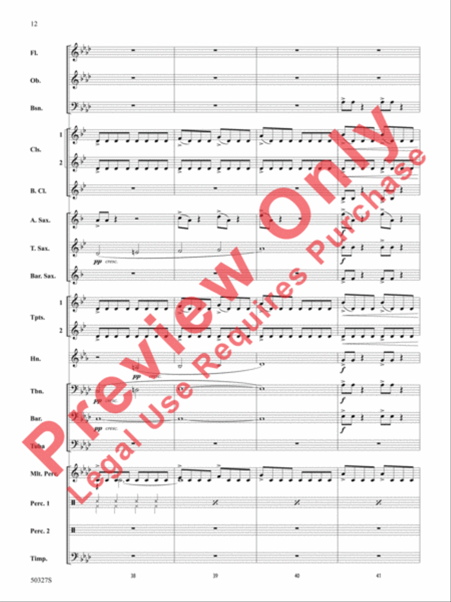 Reflections and Furies Concert Band scores gallery preview page 13