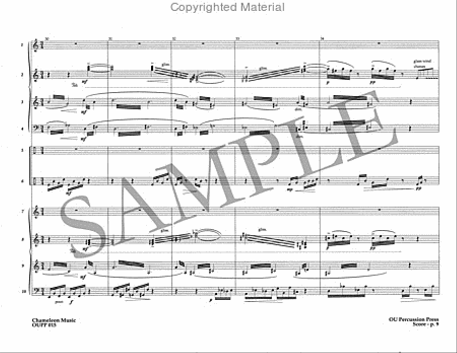 Chameleon Music Percussion Ensemble scores gallery preview page 10