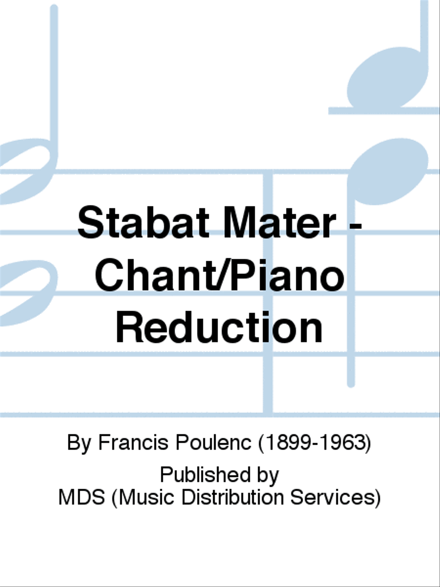 Stabat Mater - Chant/Piano Reduction Mixed Choir scores gallery preview page 1