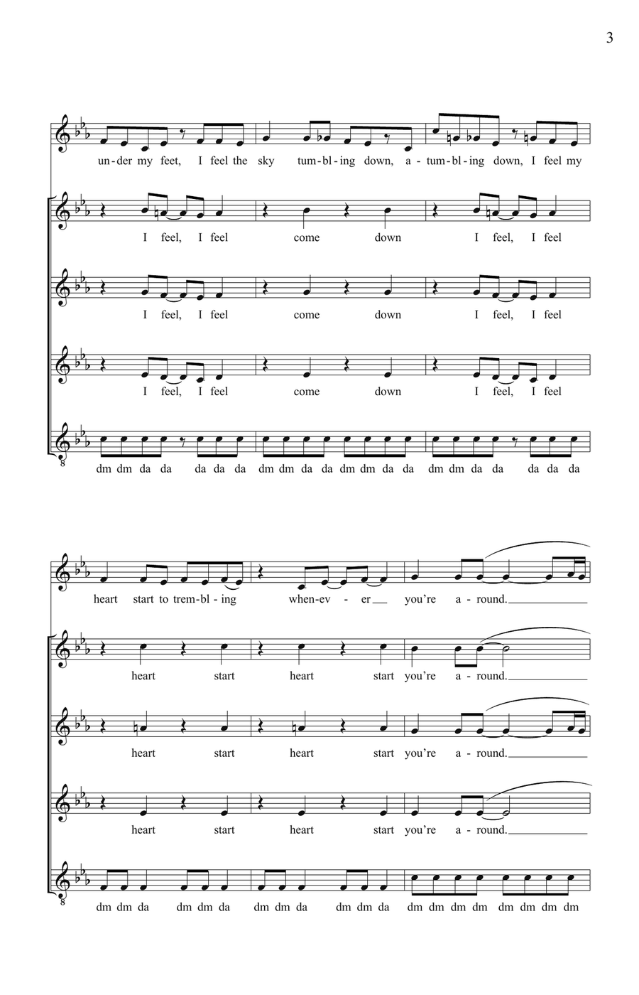 I Feel The Earth Move SSAA scores gallery preview page 2