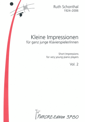 Book cover for Short impressions for very young piano students vol. 2