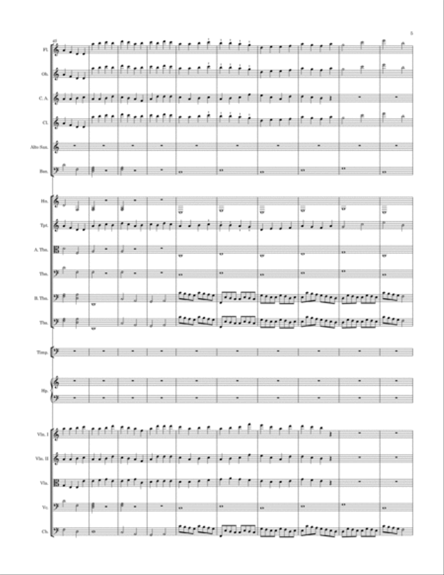 SNOWFALL Full Orchestra scores gallery preview page 5
