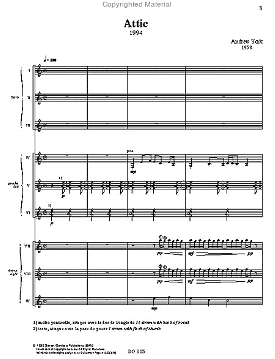 Attic (9 guit.) Attic (9 guit.) Guitar Ensemble scores gallery preview page 2