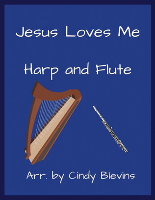 Book cover for Jesus Loves Me, for Harp and Flute