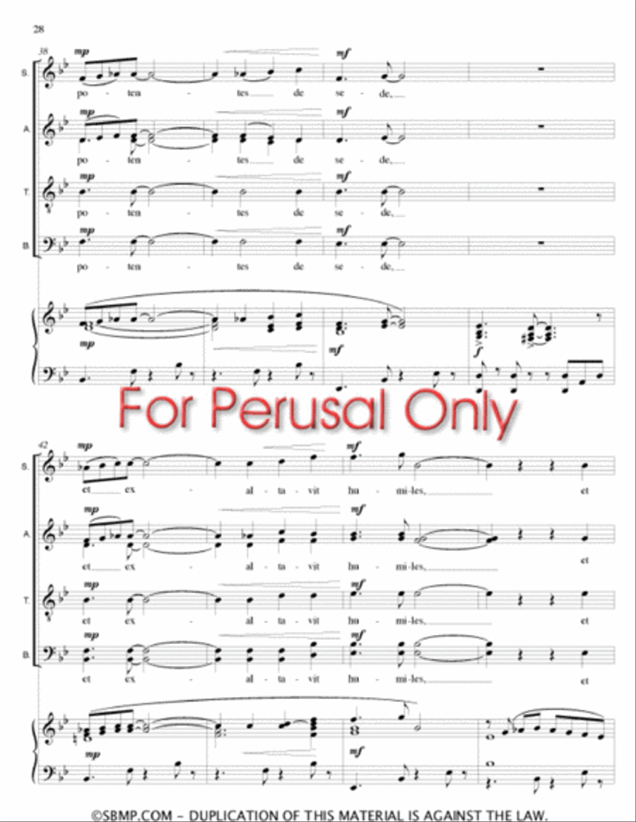 Magnificat 4-Part scores gallery preview page 27