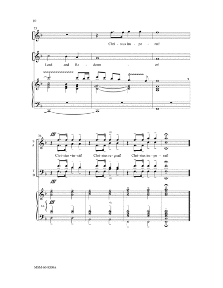 To Jesus Christ, Our Sovereign King (Choral Score)