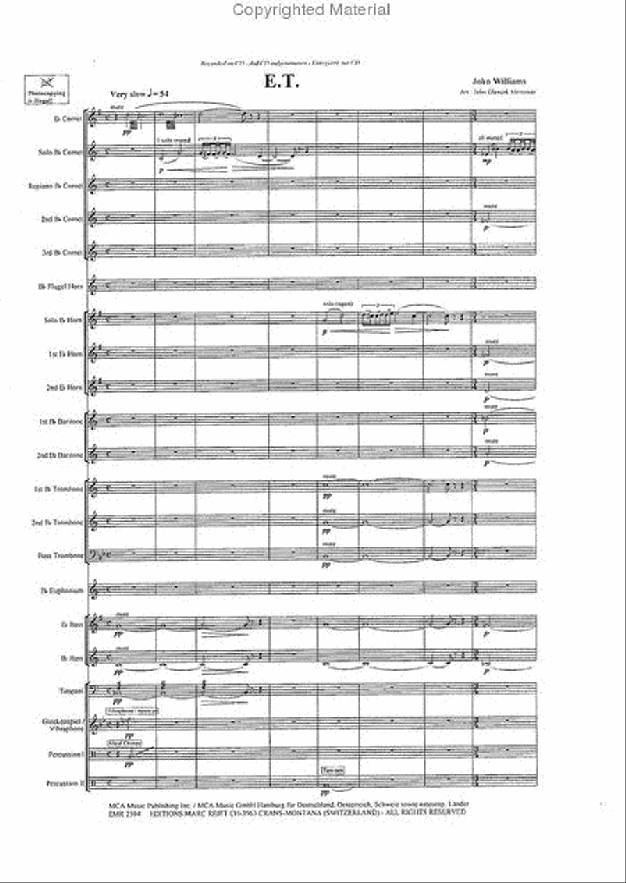 E.T. Brass Band scores gallery preview page 3
