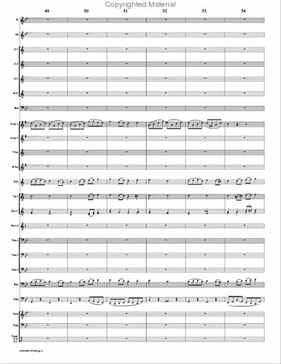Concert Etude, Op. 49 Concert Band scores gallery preview page 12