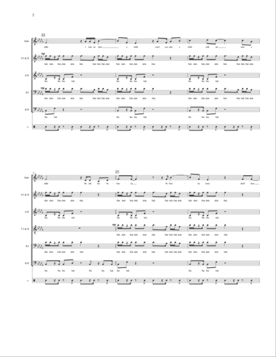 Settle Down 4-Part scores gallery preview page 3