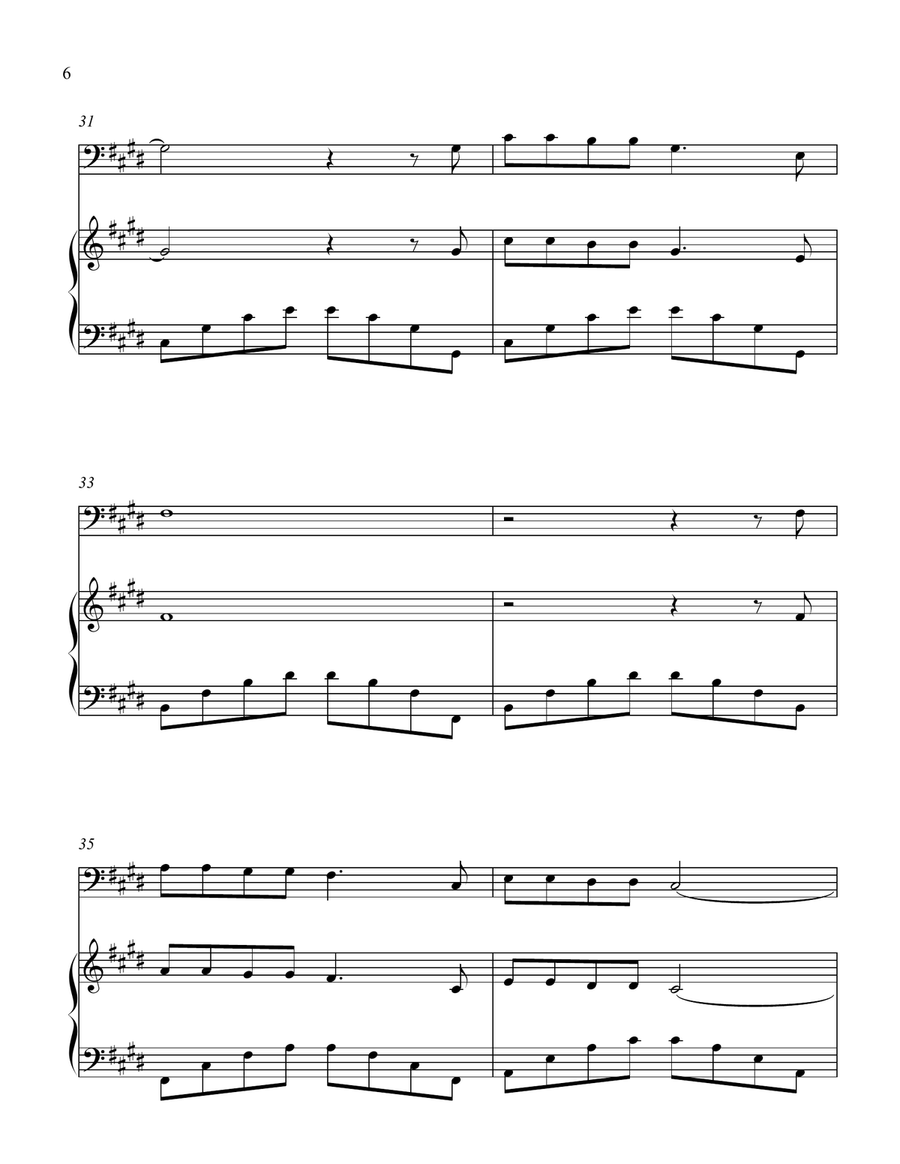 Walking In The Air Bassoon scores gallery preview page 6