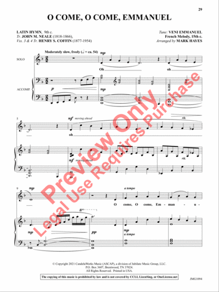 The Mark Hayes Vocal Solo Collection Medium Voice scores gallery preview page 13