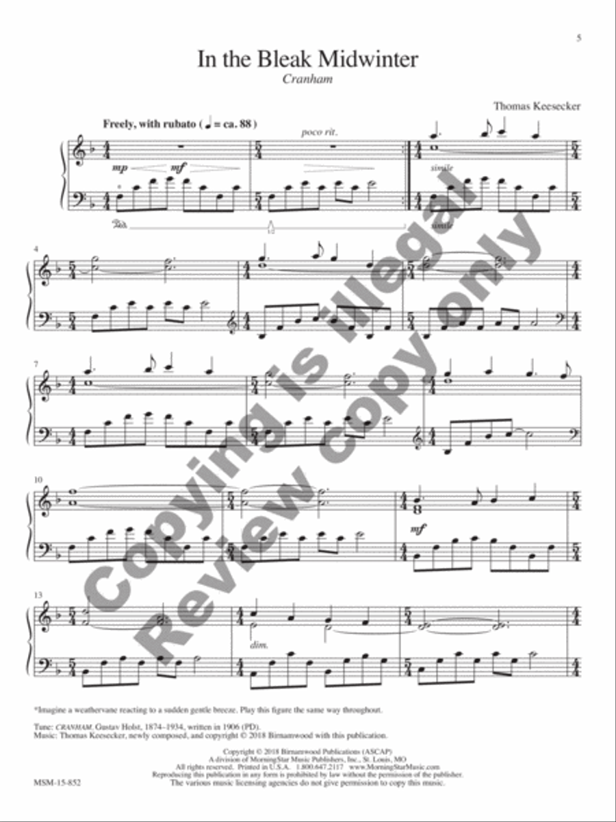 The Quiet Night: Piano Music for Christmas and Epiphany Piano Solo scores gallery preview page 4
