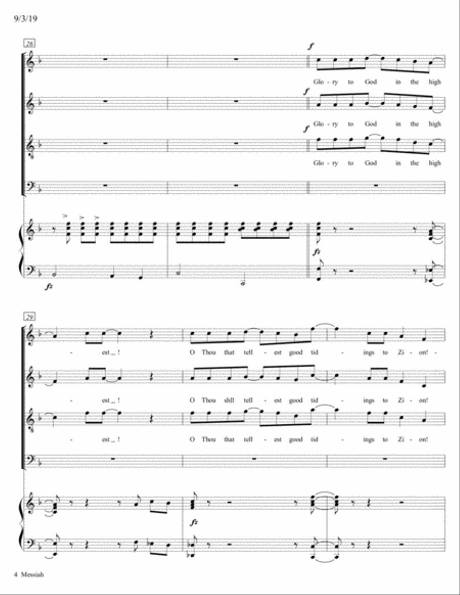 Messiah Messiah Small Ensemble scores gallery preview page 4